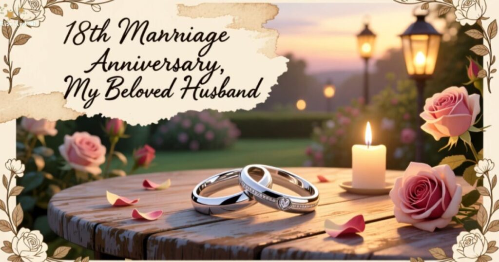 Celebrate love and togetherness with these heartfelt 18th marriage anniversary quotes and wishes. Perfect for husband, wife, boyfriend, girlfriend, and couples marking 18 years of marriage.