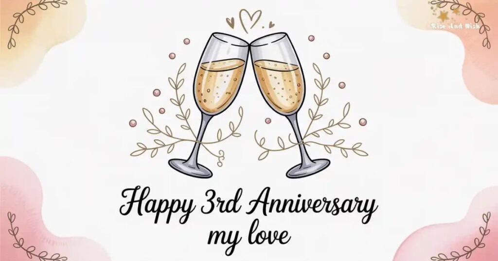 3 Year Anniversary Wishes for Husband